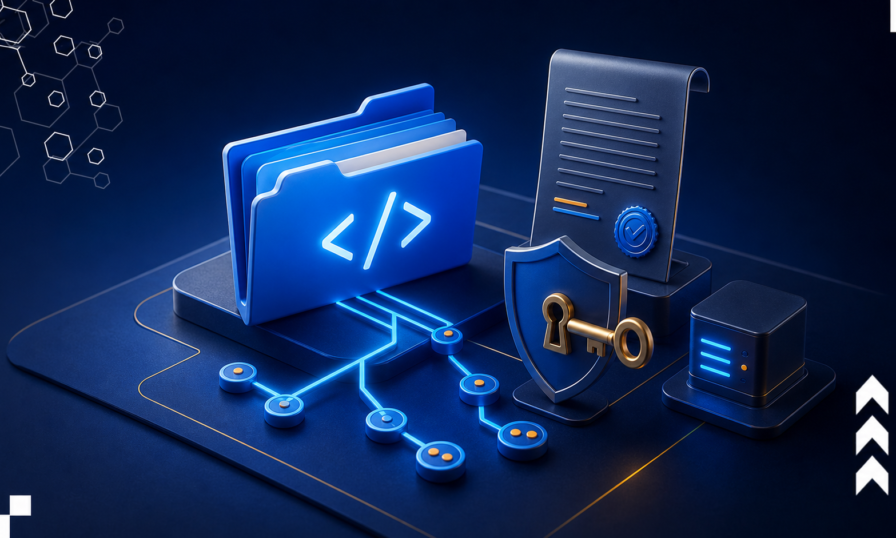 Código-fonte protegido por contrato de propriedade intelectual de software